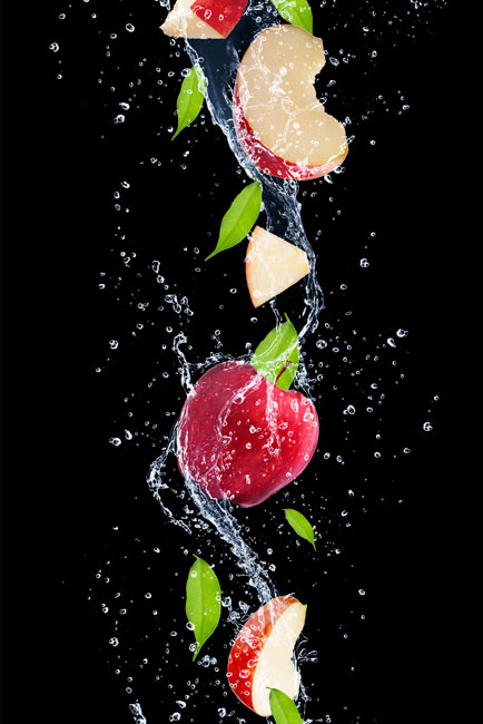 Vinilos para electrodoméstico lavavajillas manzana splash